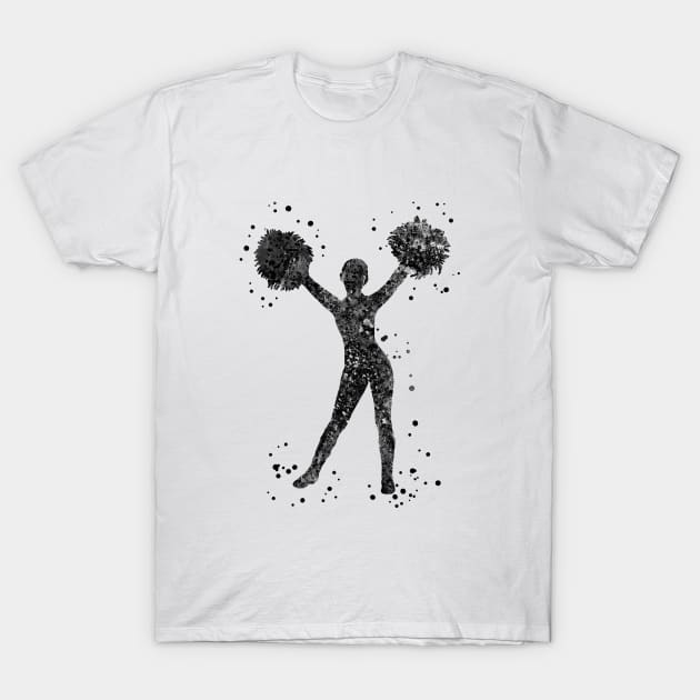 Cheerleader T-Shirt by RosaliArt